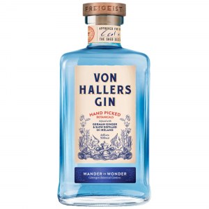 Von Hallers Gin, 0,5L 44%; Von Hallers Gin x Studier, 0,5L 44%; Zestaw 5 + 1