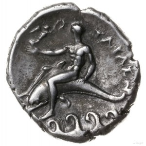 didrachma (nomos) ok. 300-280 pne; Aw: Nagi młodzieniec...