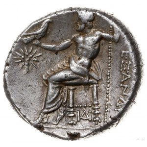 tetradrachma ok. 319-315 pne, mennica Sardeis; Aw: Głow...