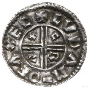 denar typu crux, 991-997, mennica Exeter, mincerz Luda;...