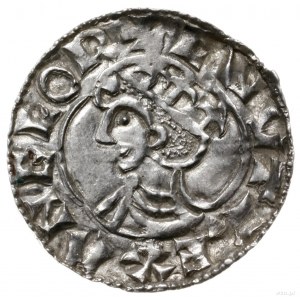 denar typu quatrefoil, 1018-1024, mennica Exeter, nieok...