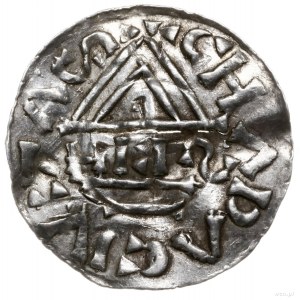 denar 1002-1009, mincerz Haisti; Krzyż z kółkiem, dwoma...
