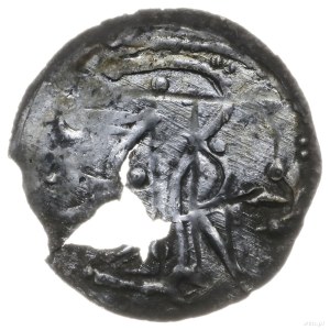 denar około 1195-1200; Aw: Jeździec z włócznią w prawo;...