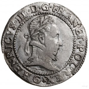 1/2 franka 1578 G, Poitiers; odmiana z datą w otoku; Du...