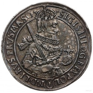 półtalar 1630, Bydgoszcz; Aw: Wąskie popiersie króla w ...