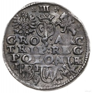 trojak 1595, Lublin; z tytulaturą króla SIG 3, skrócona...
