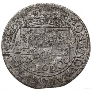 złotówka (tymf) 1663, Lwów; wariant z dużą literą R w m...