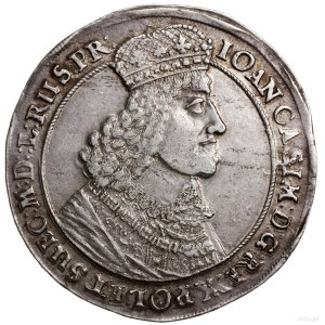 talar 1649, Gdańsk; Aw: Popiersie z dużą głową króla w ...