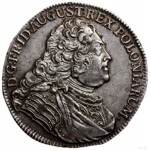 2/3 talara (gulden), 1742, Drezno; litery FWôF i znak m...