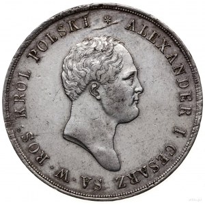 10 złotych 1822 IB, Warszawa; Aw: Głowa cara w prawo i ...