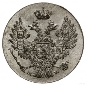 5 groszy 1840, Warszawa; bez interpunkcji na rewersie, ...