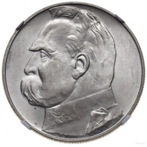 10 złotych 1936, Warszawa; Józef Piłsudski; Parchimowic...