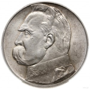 10 złotych 1939, Warszawa; Józef Piłsudski; Parchimowic...