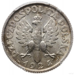 1 złoty 1924, Paryż; popiersie kobiety z kłosami; Parch...