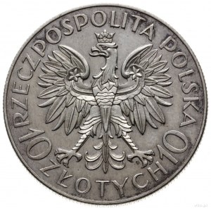 10 złotych 1933, Warszawa; Romuald Traugutt - 70. roczn...