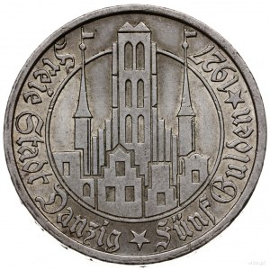 5 guldenów 1927, Berlin; Kościół Marii Panny; AKS 8, CN...