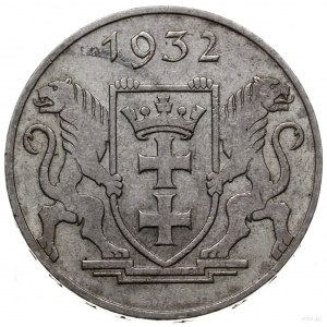 5 guldenów 1932, Berlin; żuraw portowy; AKS 10, CNG 522...