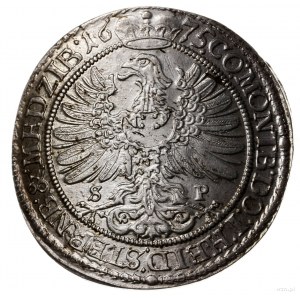 15 krajcarów 1675 SP, Oleśnica; litery S-P (mincerza Sa...