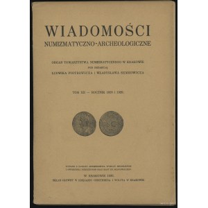 Wiadomości Numizmatyczno-Archeologiczne Tom XII (1928-1...