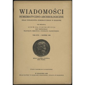 Wiadomości Numizmatyczno-Archeologiczne Tom XVII (1935)...