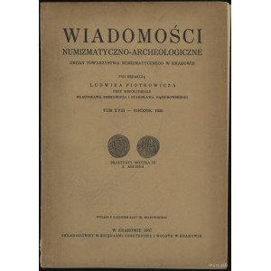 Wiadomości Numizmatyczno-Archeologiczne Tom XVIII (1936...