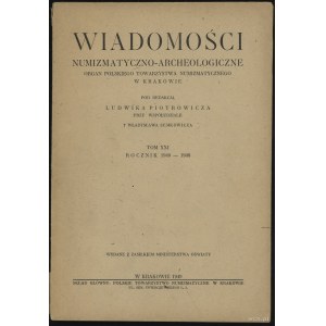 Wiadomości Numizmatyczno-Archeologiczne Tom XXI (1940-1...