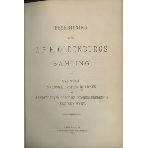 Beskrifning över J. F. H. Oldenburgs Samling af Svenska...