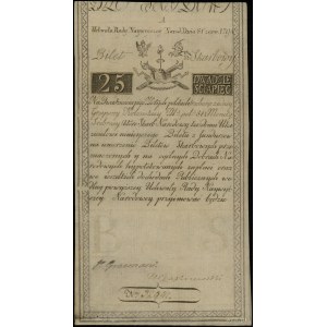 25 złotych polskich 8.06.1794, seria A, numeracja 32941...