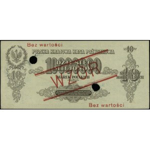 10.000.000 marek polskich 30.08.1923, obustronnie czerw...