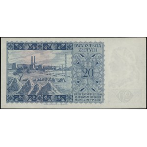 20 złotych 15.08.1939, seria L 967099; Lucow 1029 (R6),...