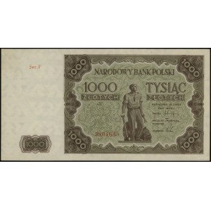 1.000 złotych 15.07.1947, seria F 3804635; Lucow 1235a ...