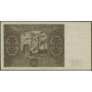 1.000 złotych 15.07.1947, seria F 3804635; Lucow 1235a ...