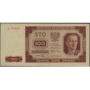 100 złotych 1.07.1948, seria L 670287; Lucow 1295 (R4),...