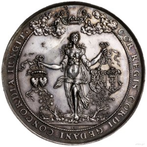 medal autorstwa J. Höhna wybity z okazji przybycia król...