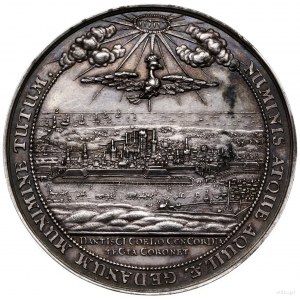 medal autorstwa J. Höhna wybity z okazji przybycia król...