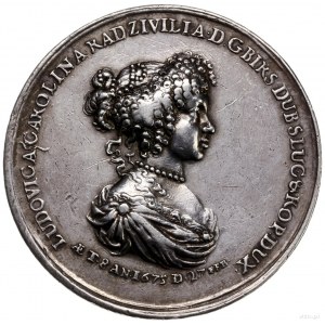 medal z 1675 r. nieznanego autorstwa wybity z okazji os...