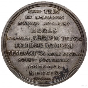 medal z 1709 r. autorstwa Heinricha Paula Groskurta, wy...