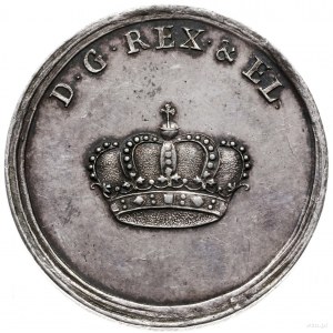 medal koronacyjny bez daty (1709 r) autorstwa Krügera; ...