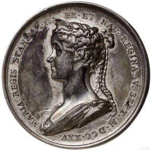 medal z 1725 r. autorstwa du Vivier’a, wybity w Paryżu ...