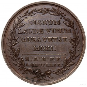medal z 1780 r. autorstwa F. Holzhaeussera poświęcony I...