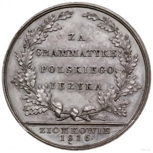 medal z 1816 r. autorstwa Bärenda, wybity w Warszawie, ...