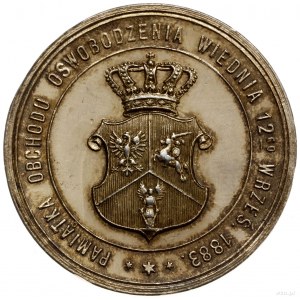 medal z 1883 r. autorstwa Wacława Głowackiego, wybity z...
