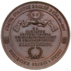medal z 1888 r. autorstwa F. Witkowskiego, wybity na pa...