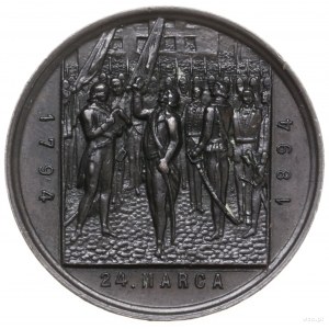 medal z 1894 r. autorstwa F. Wojtycha wykonany na pamią...