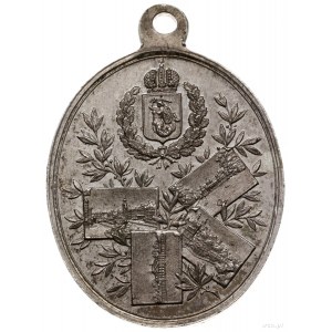 medalik z 1897 r. wybity z okazji wizyty carskiej rodzi...