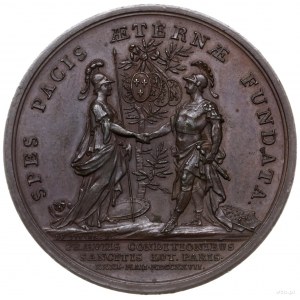 medal z 1727 r. autorstwa Jeana du Viviera, wybity z ok...