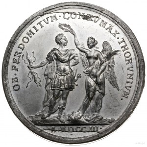 medal z 1703 r. autorstwa Arvida Karlsteena, wybity z o...