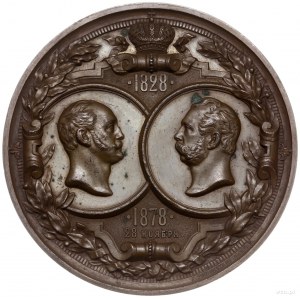medal z 1878 r. autorstwa A. Grilichesa juniora (aw) i ...