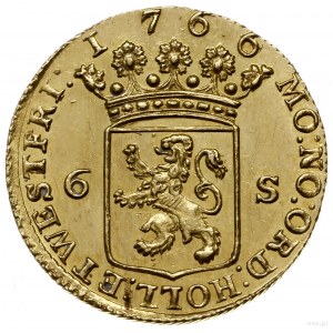 odbitka w złocie 6 stuberów (Sheepjesschellinga) 1766/4...