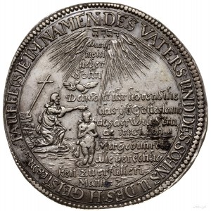 talar chrzcielny /tauftaler/ 1670, Gotha, moneta upamię...